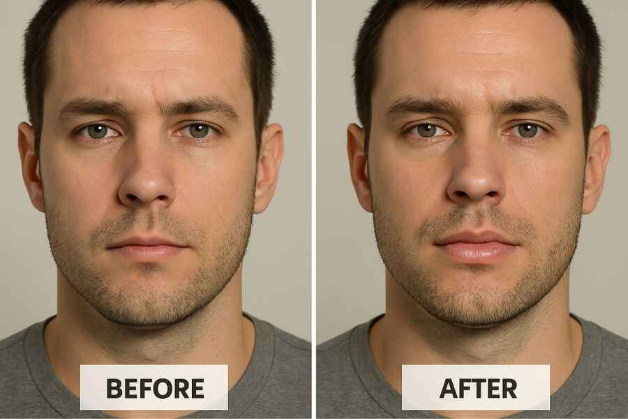 Lip Injections Before and After: Comprehensive Guide 2025 3 Lip Injections Before and After man